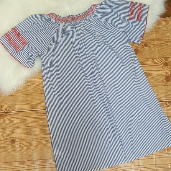 J Crew Embroidered Striped Tunic Beach Cover Up Size XS - Picture 7 of 8